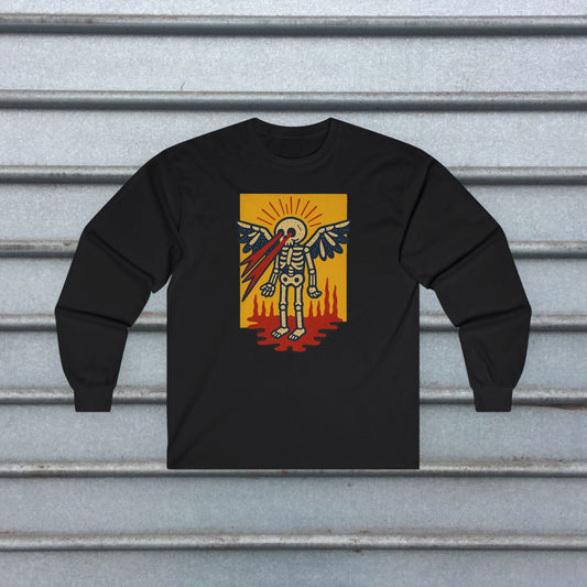 T-Shirt - Skeleton Laser Eyes | Skulls & Skeletons, Psychedelic | Unisex Shirt, Ladies Tee, Tank Top, Long Sleeve, Sweatshirt, Hoodie from Crypto Zoo Tees