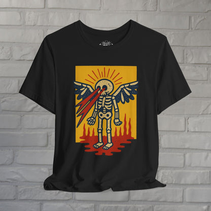 T-Shirt - Skeleton Laser Eyes | Skulls & Skeletons, Psychedelic | Unisex Shirt, Ladies Tee, Tank Top, Long Sleeve, Sweatshirt, Hoodie from Crypto Zoo Tees