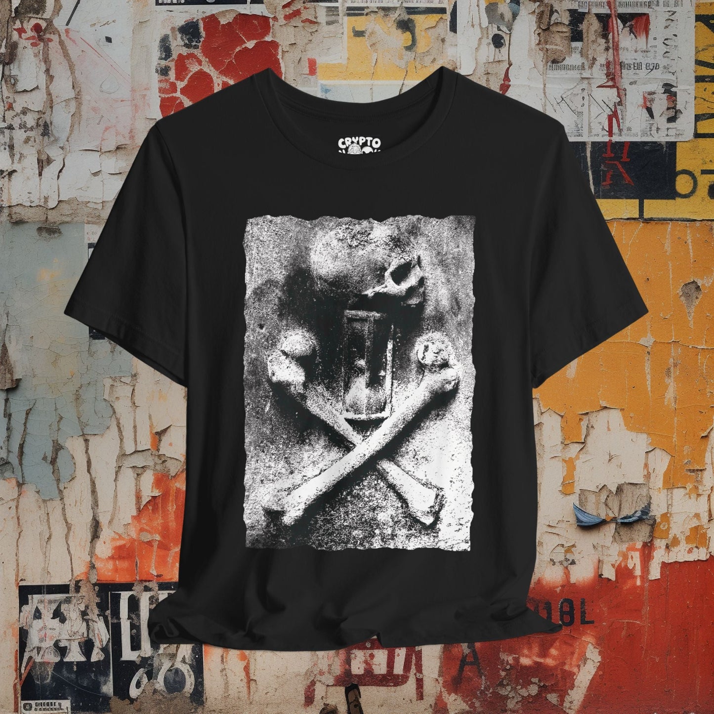 T - Shirt - Skull Crossbones Momento Mori | Gothic | Bella + Canvas Unisex T - shirt from Crypto Zoo Tees