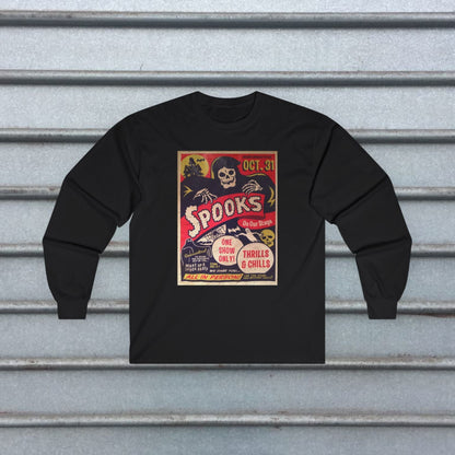 T-Shirt - Spooks On Stage | Halloween, Retro & Vintage | Unisex Shirt, Ladies Tee, Tank Top, Long Sleeve, Sweatshirt, Hoodie from Crypto Zoo Tees