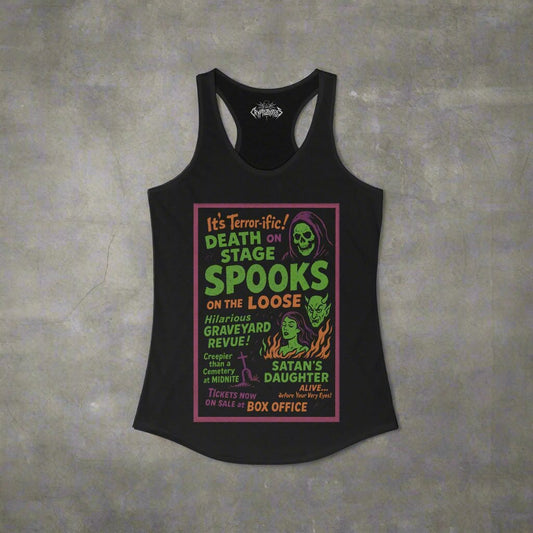 T-Shirt - Spookshow | Halloween, Retro & Vintage | Unisex Shirt, Ladies Tee, Tank Top, Long Sleeve, Sweatshirt, Hoodie from Crypto Zoo Tees