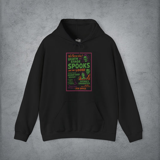 T-Shirt - Spookshow | Halloween, Retro & Vintage | Unisex Shirt, Ladies Tee, Tank Top, Long Sleeve, Sweatshirt, Hoodie from Crypto Zoo Tees