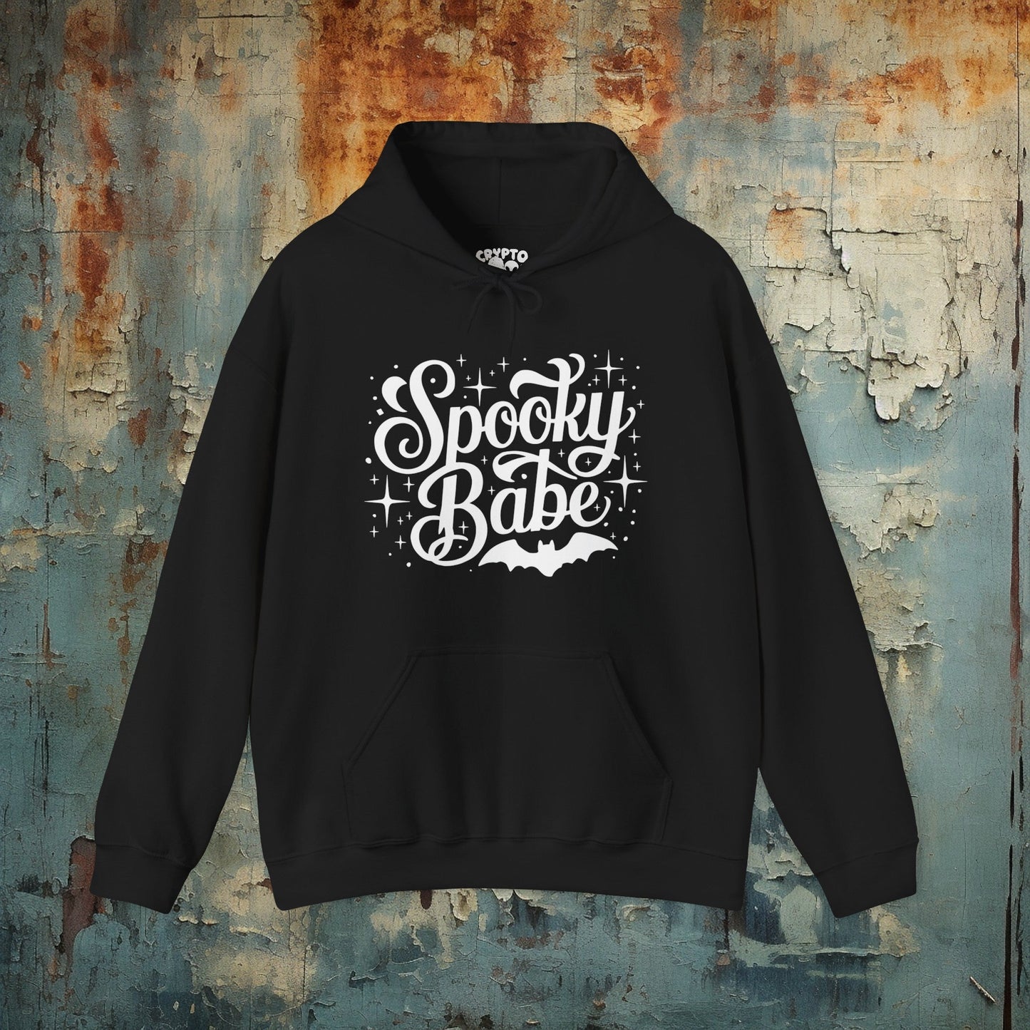 Hoodie - Spooky Babe | Goth | Horror | Paranormal | Hoodie | Hooded Sweatshirt from Crypto Zoo Tees