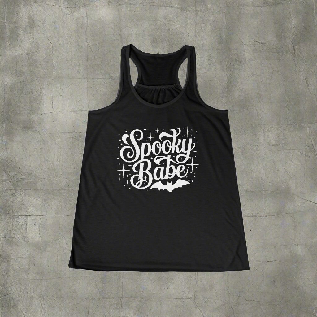 Tank Top - Spooky Babe | Horror | Paranormal | Ladies Racerback Tank Top from Crypto Zoo Tees