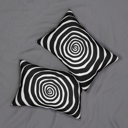 Home Decor - SPOOKY SPIRAL PILLOW | Halloween Decor | Tim Burton Style | Spun Polyester Lumbar Pillow | Pillow Included! from Crypto Zoo Tees