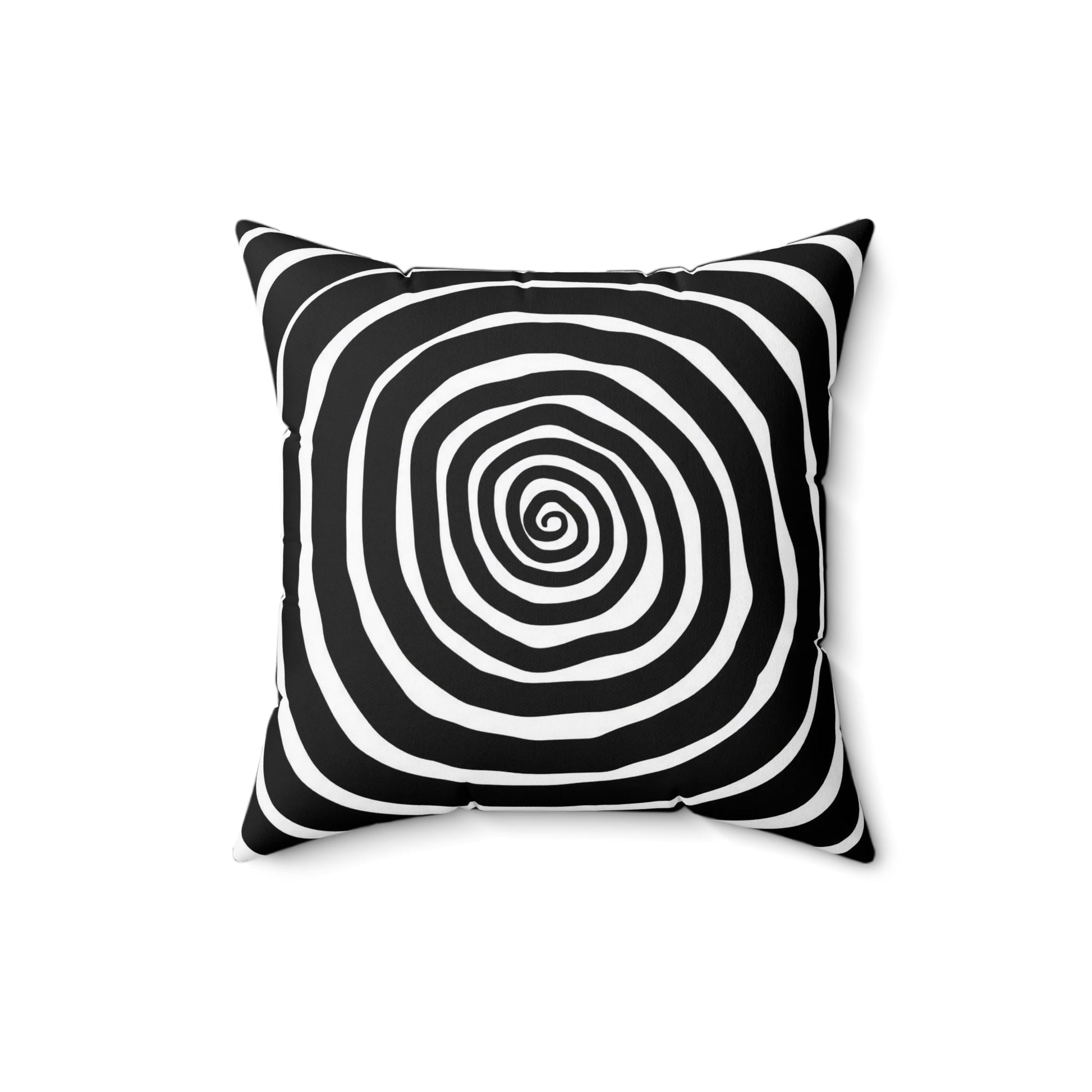 Home Decor - SPOOKY SPIRAL PILLOW - Spun Polyester Square Pillow - Tim Burton Nightmare Before Christmas Style - Gothic Halloween Home Decor from Crypto Zoo Tees