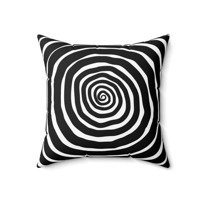 Home Decor - SPOOKY SPIRAL PILLOW - Spun Polyester Square Pillow - Tim Burton Nightmare Before Christmas Style - Gothic Halloween Home Decor from Crypto Zoo Tees