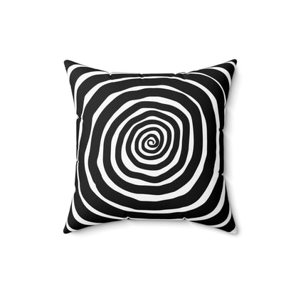 Home Decor - SPOOKY SPIRAL PILLOW - Spun Polyester Square Pillow - Tim Burton Nightmare Before Christmas Style - Gothic Halloween Home Decor from Crypto Zoo Tees