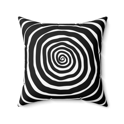 Home Decor - SPOOKY SPIRAL PILLOW - Spun Polyester Square Pillow - Tim Burton Nightmare Before Christmas Style - Gothic Halloween Home Decor from Crypto Zoo Tees