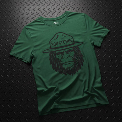 T-Shirt - Squatchin Park Ranger Shirt | Bella+Canvas 3001 | Bigfoot from Crypto Zoo Tees