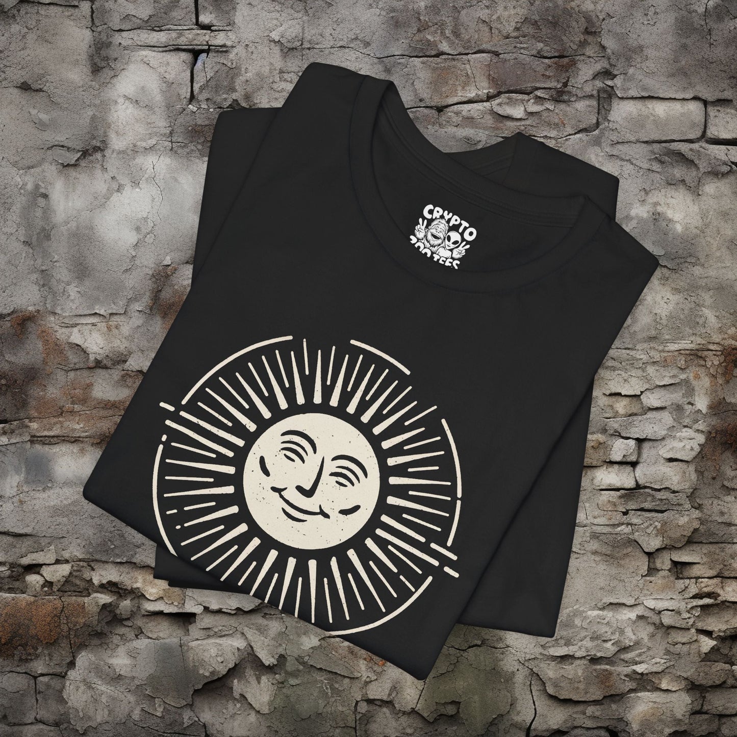 T-Shirt - Stay Positive Sun Shirt Motivational T-Shirt Uplifting Graphic Tee Gift for Optimists Inspirational Sunshine Apparel from Crypto Zoo Tees