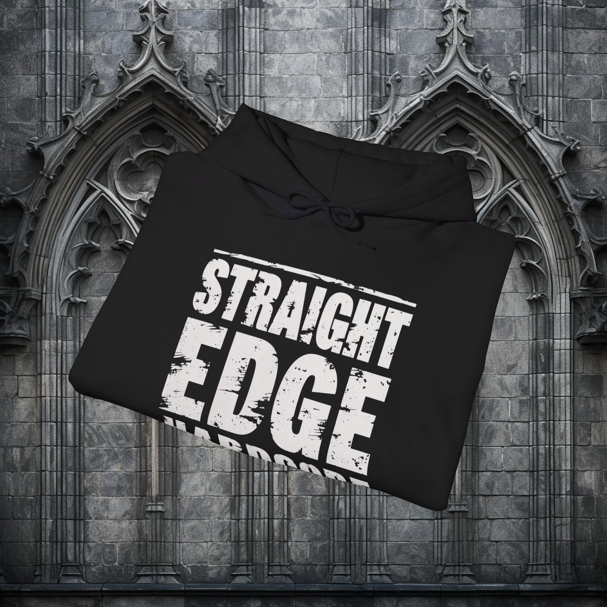 Hoodie - Straight Edge Hardcore | Hoodie | Hooded Sweatshirt from Crypto Zoo Tees