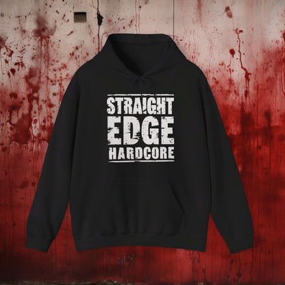 Hoodie - Straight Edge Hardcore | Hoodie | Hooded Sweatshirt from Crypto Zoo Tees