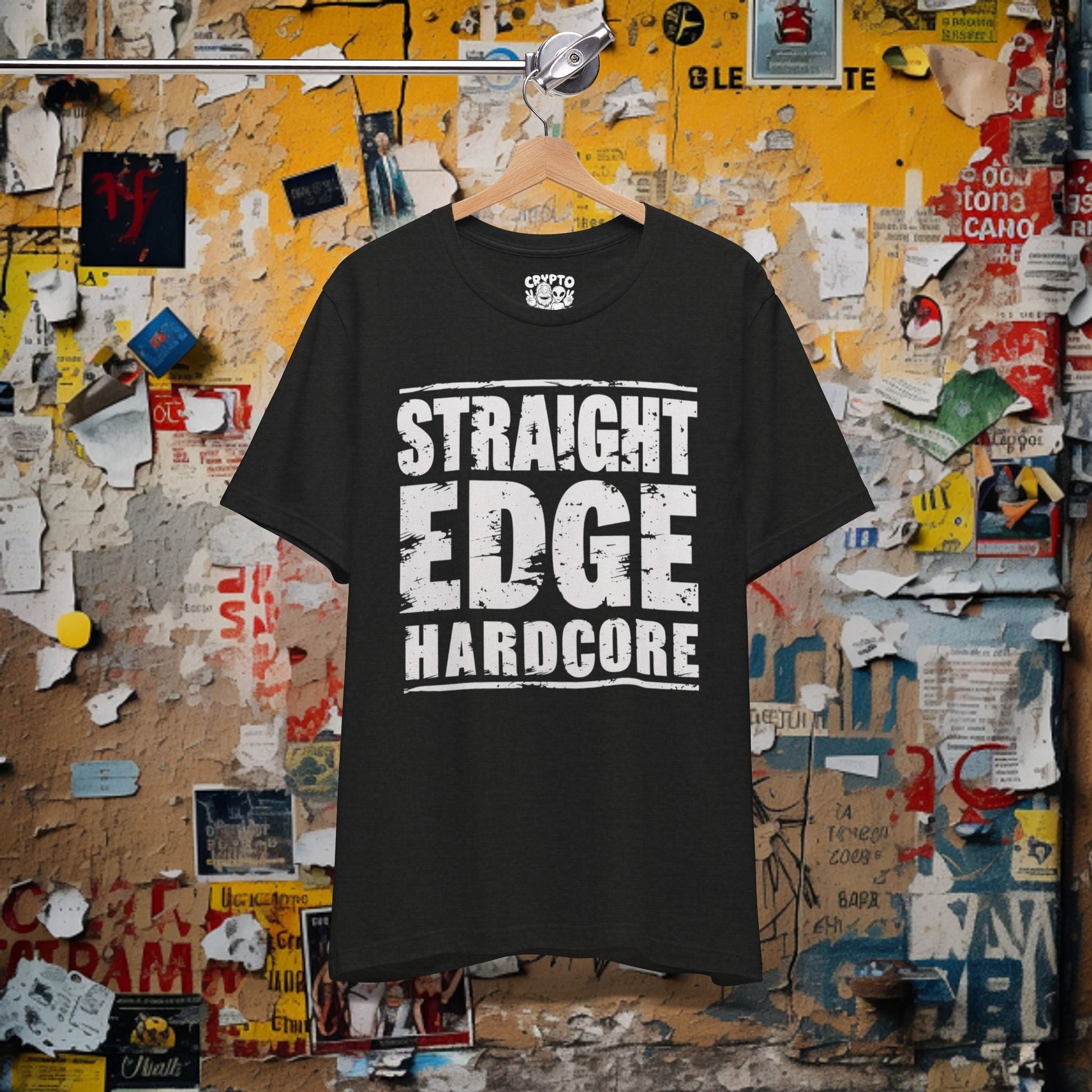 T - Shirt - Straight Edge Hardcore | Music Merch | Bella + Canvas Unisex T - shirt from Crypto Zoo Tees