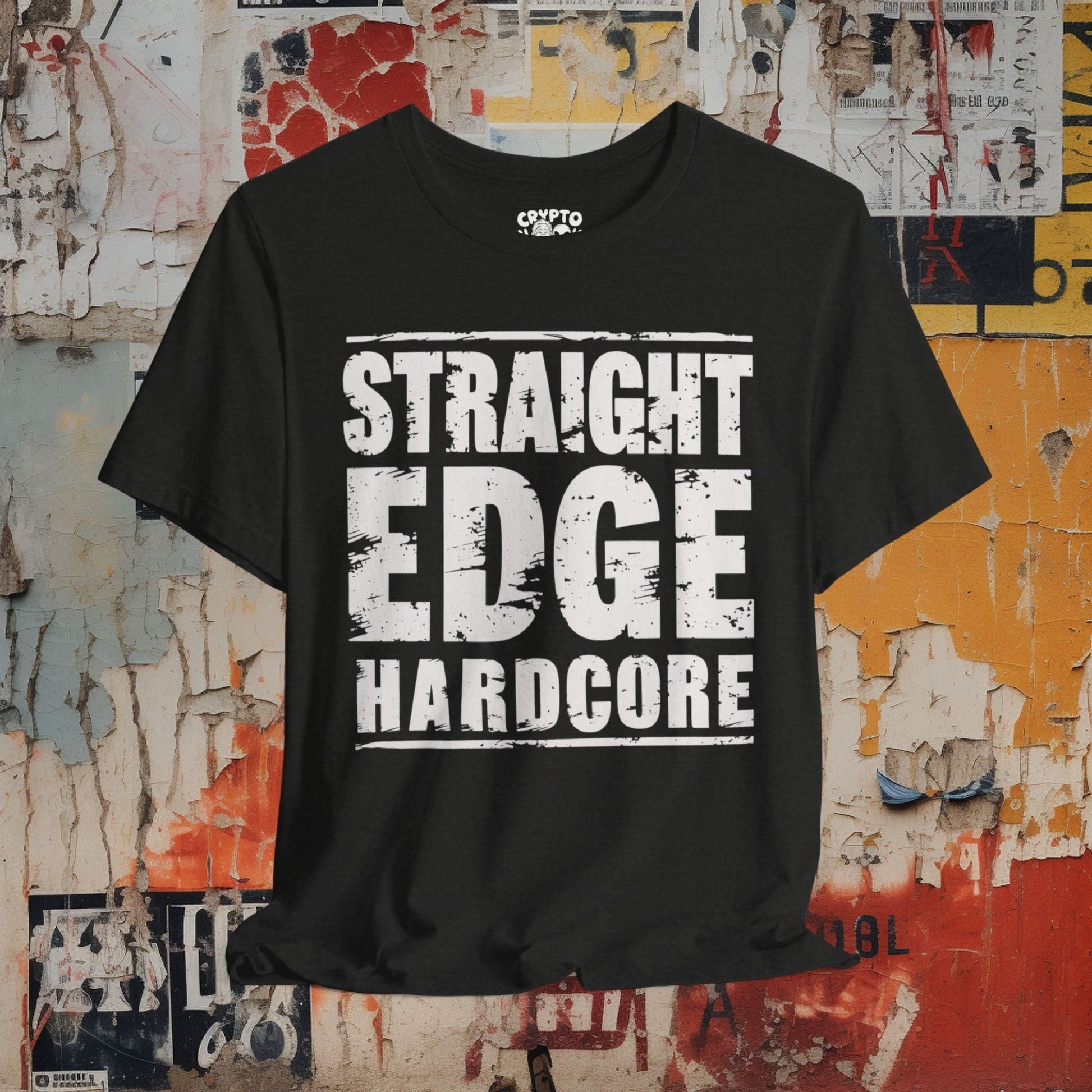 T - Shirt - Straight Edge Hardcore | Music Merch | Bella + Canvas Unisex T - shirt from Crypto Zoo Tees