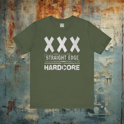 T-Shirt - Straight Edge Hardcore Punk Tee | Bella + Canvas Unisex T-shirt from Crypto Zoo Tees