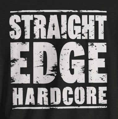 T-Shirt - Straight Edge Hardcore Punk Tee | Bella + Canvas Unisex T-shirt from Crypto Zoo Tees