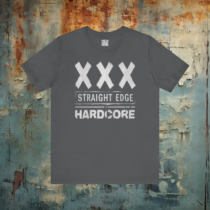 T-Shirt - Straight Edge Hardcore Punk Tee | Bella + Canvas Unisex T-shirt from Crypto Zoo Tees