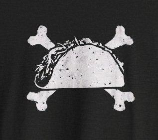 T-Shirt - Taco and Crossbones Tee | Bella + Canvas Unisex T-shirt from Crypto Zoo Tees