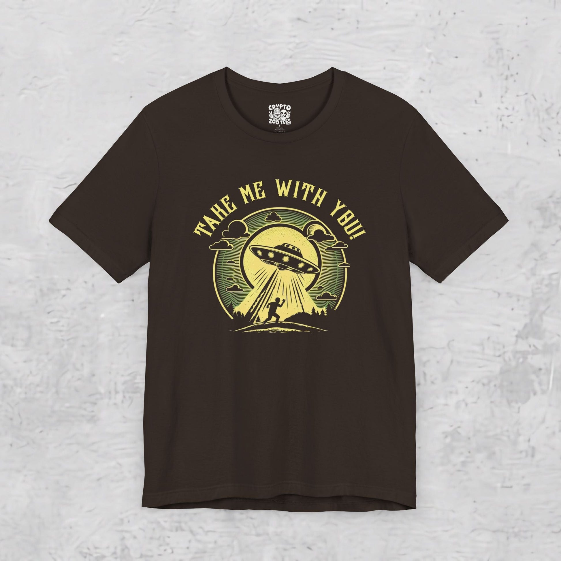 T-Shirt - Take Me With You | Unisex T-shirt | Alien & UFO | Funny from Crypto Zoo Tees