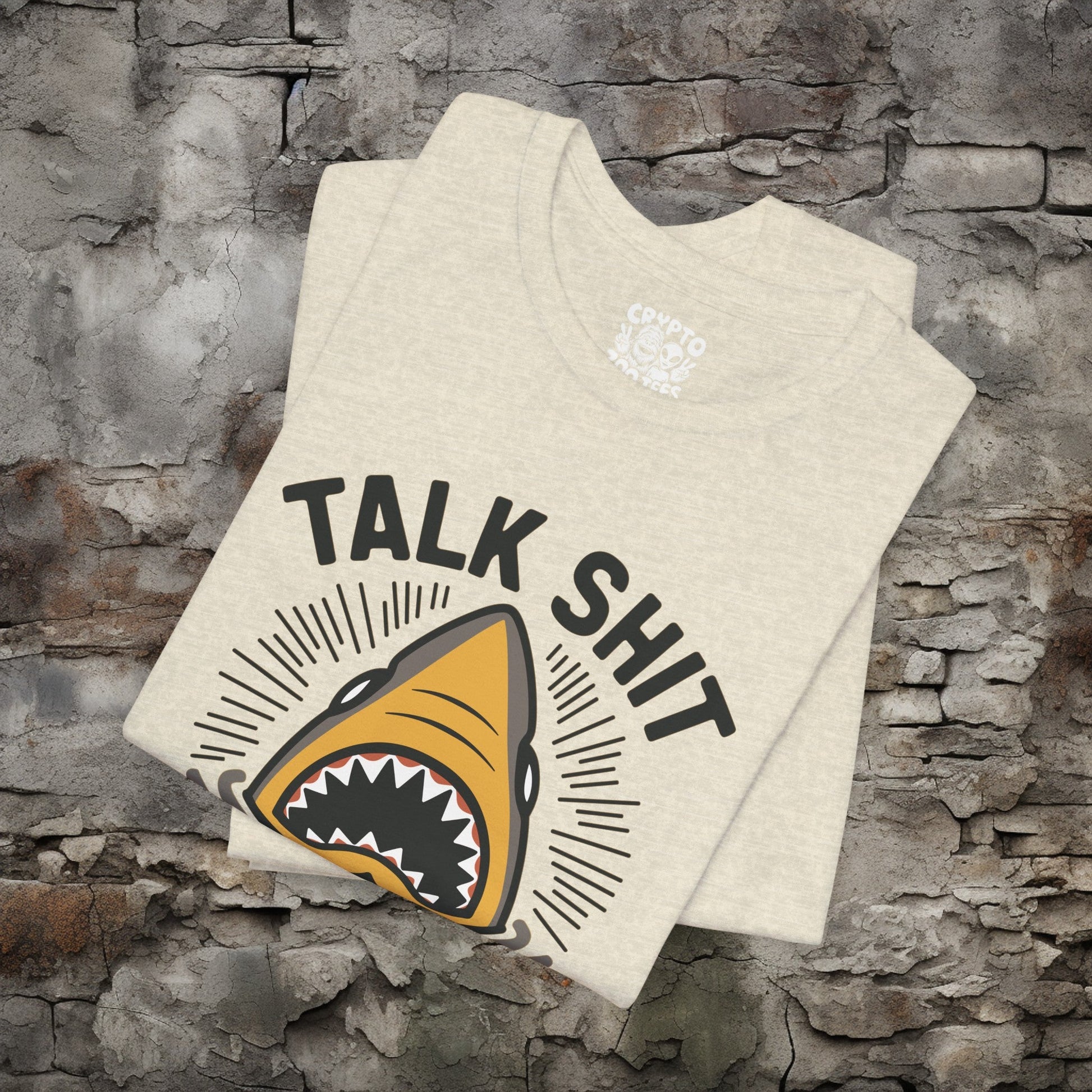 T-Shirt - Talk Shit Get Bit Shark Week is Every Week Tee | Bella + Canvas Unisex T-shirt from Crypto Zoo Tees