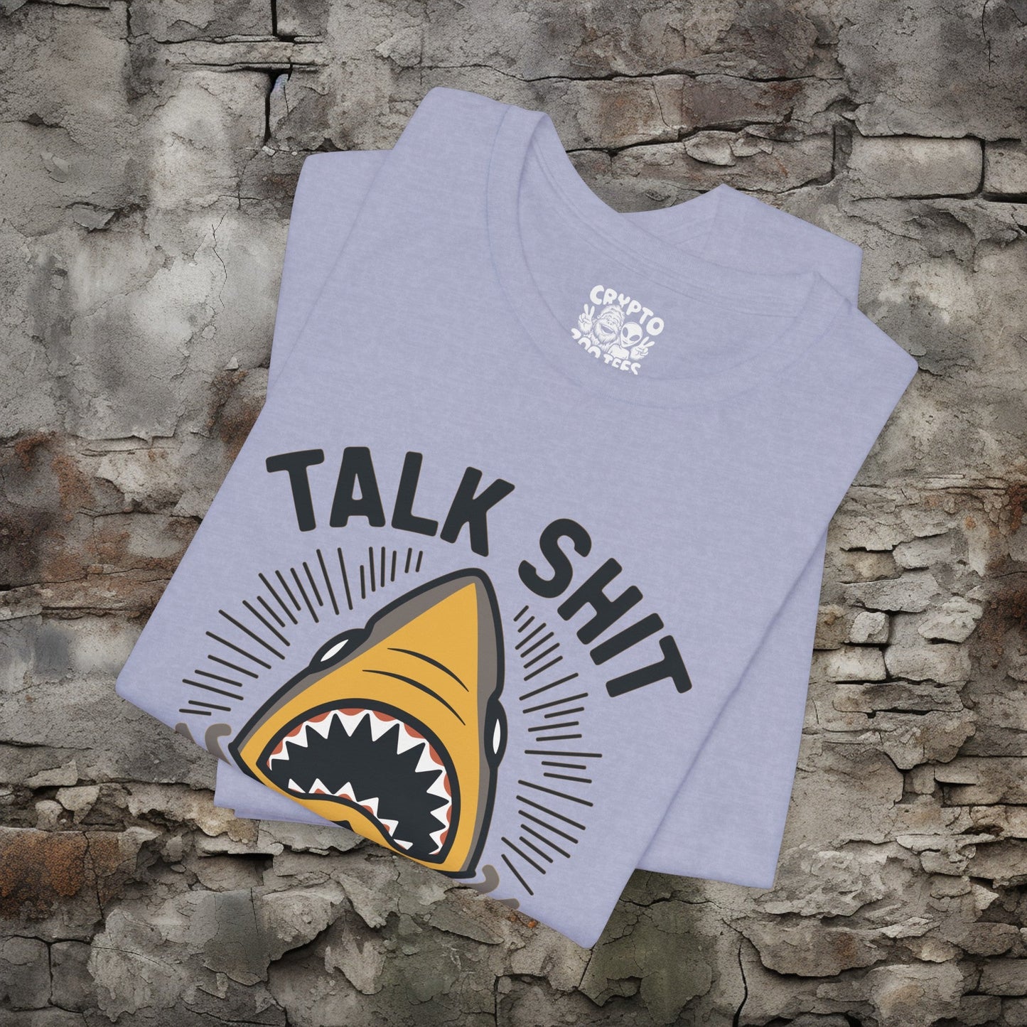 T-Shirt - Talk Shit Get Bit Shark Week is Every Week Tee | Bella + Canvas Unisex T-shirt from Crypto Zoo Tees