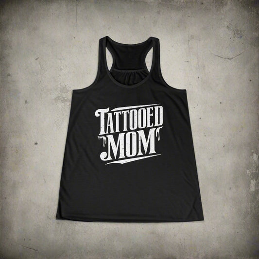 Tank Top - Tattooed Mom | People | Tattoo Culture | Ladies Racerback Tank Top from Crypto Zoo Tees