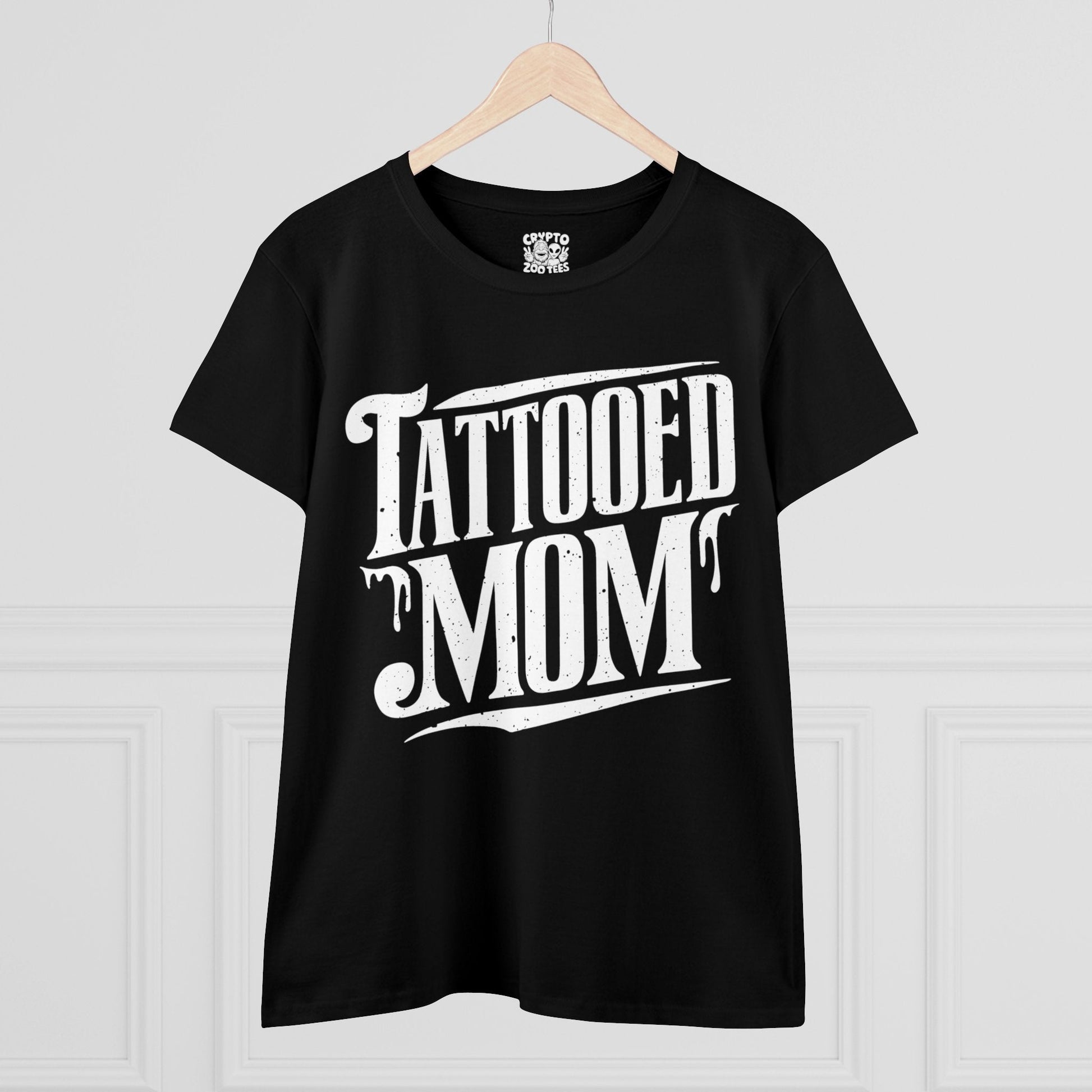 T-Shirt - Tattooed Mom | People | Tattoo Culture | Women's T-Shirt | Cotton Tee from Crypto Zoo Tees