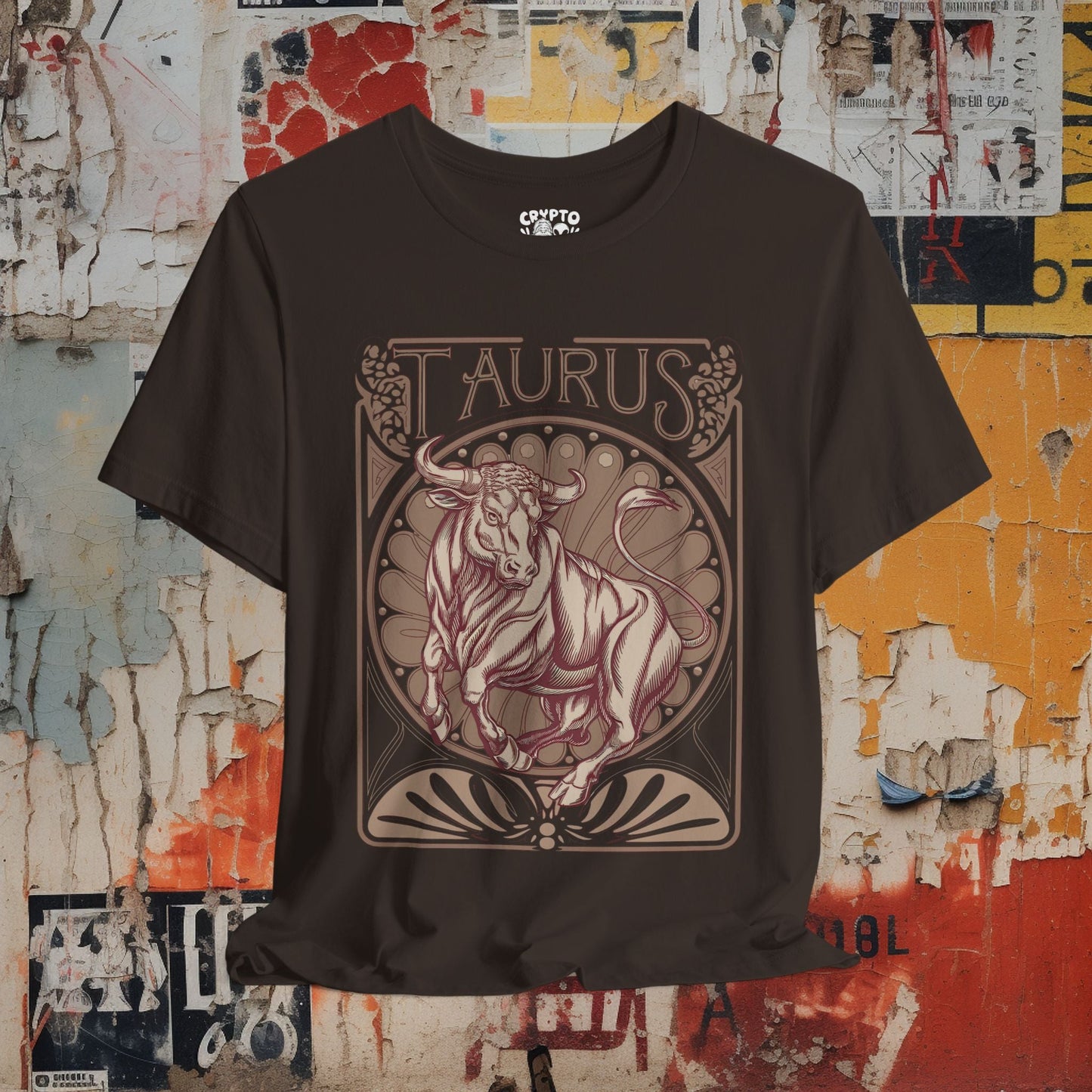 T-Shirt - Taurus Star Sign Unisex T-shirt | Unisex T-shirt | Spiritual, Retro & Vintage | Psychedelic from Crypto Zoo Tees