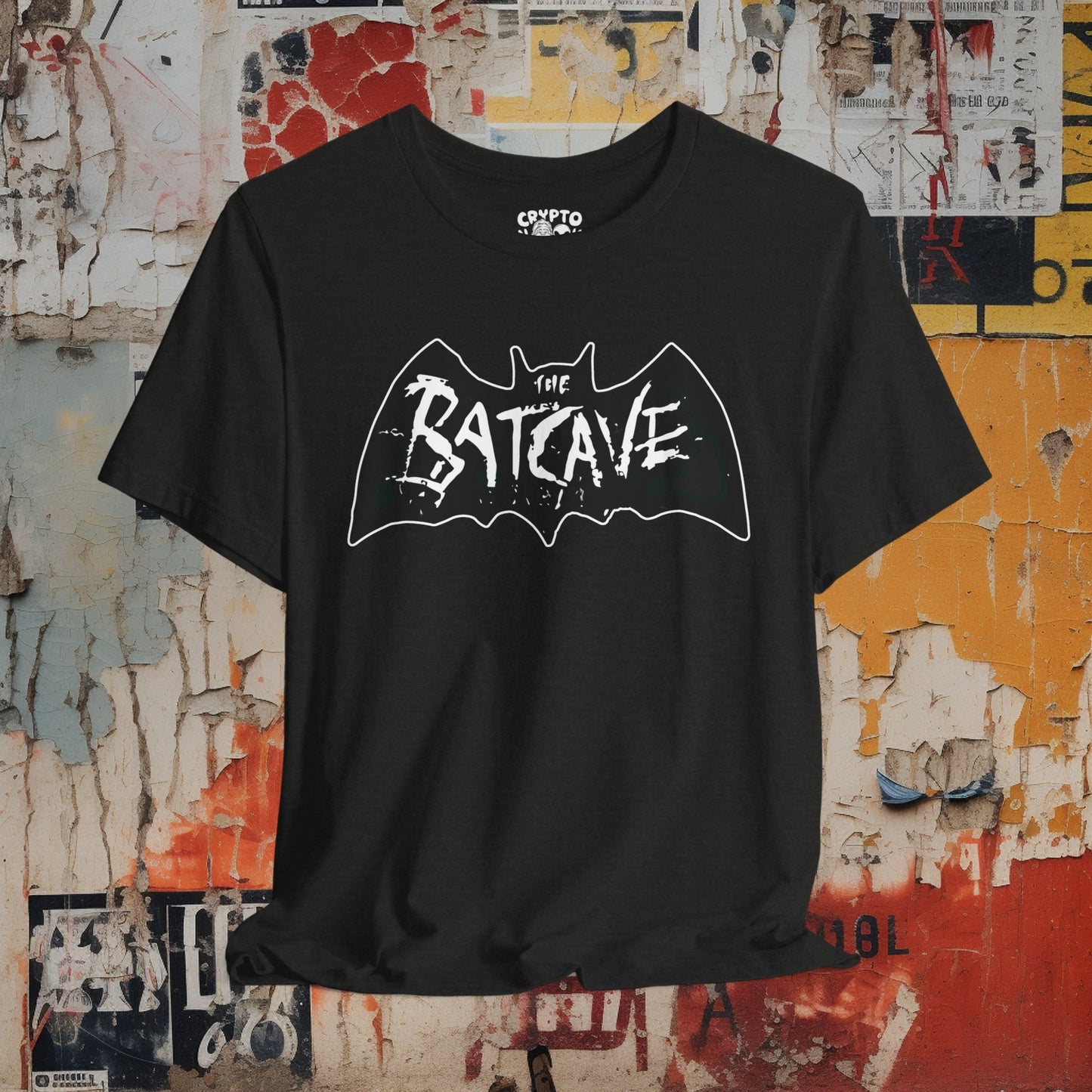 T - Shirt - The Batcave Vintage Goth Deathrock | Bella + Canvas Unisex T - shirt from Crypto Zoo Tees