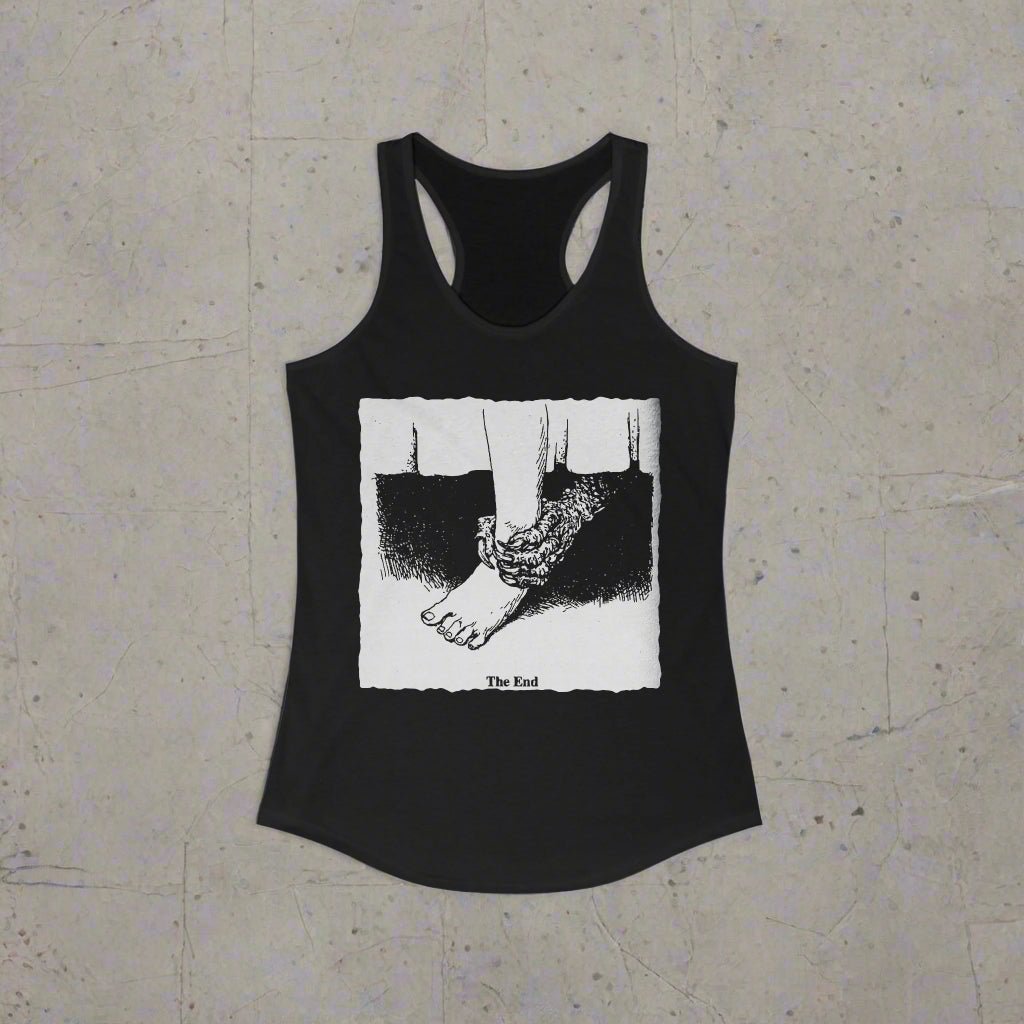 Tank Top - The End Tank | Racerback Tank | Funny, Horror | Goth/Gothic from Crypto Zoo Tees