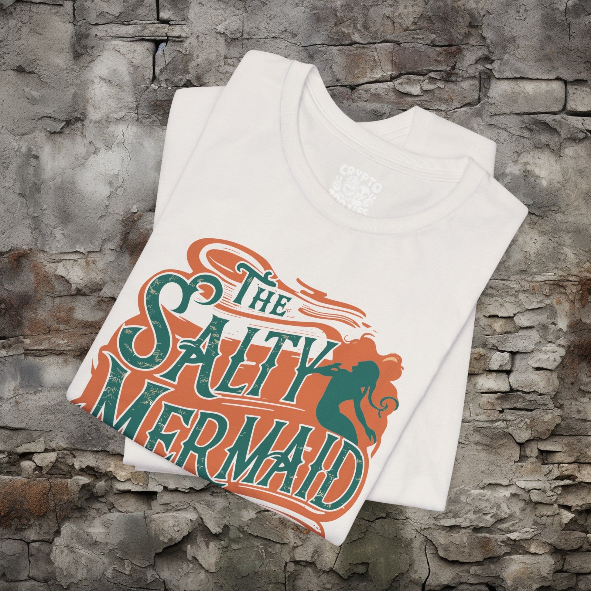 T-Shirt - The Salty Mermaid Dive Bar Crab Shack Funny Nautical Tee | Bella + Canvas Unisex T-shirt from Crypto Zoo Tees