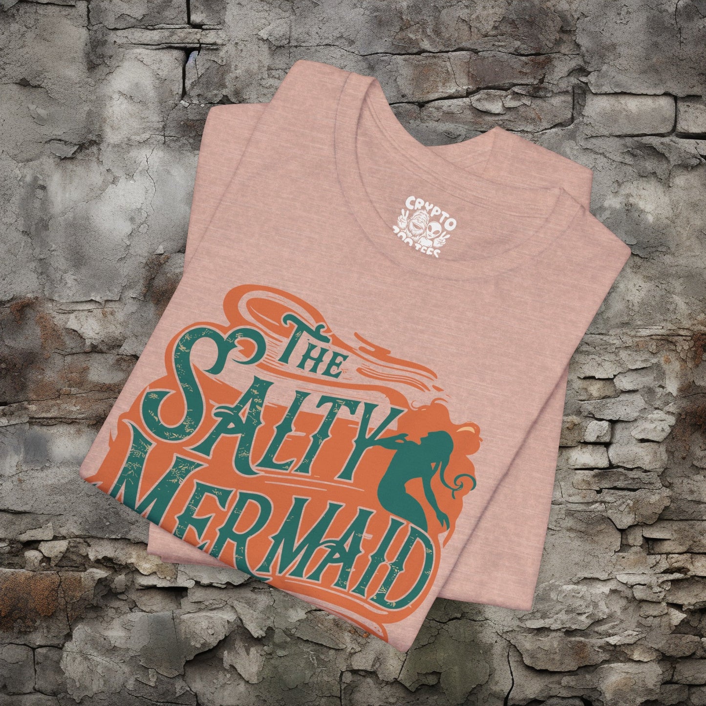 T-Shirt - The Salty Mermaid Dive Bar Crab Shack Funny Nautical Tee | Bella + Canvas Unisex T-shirt from Crypto Zoo Tees