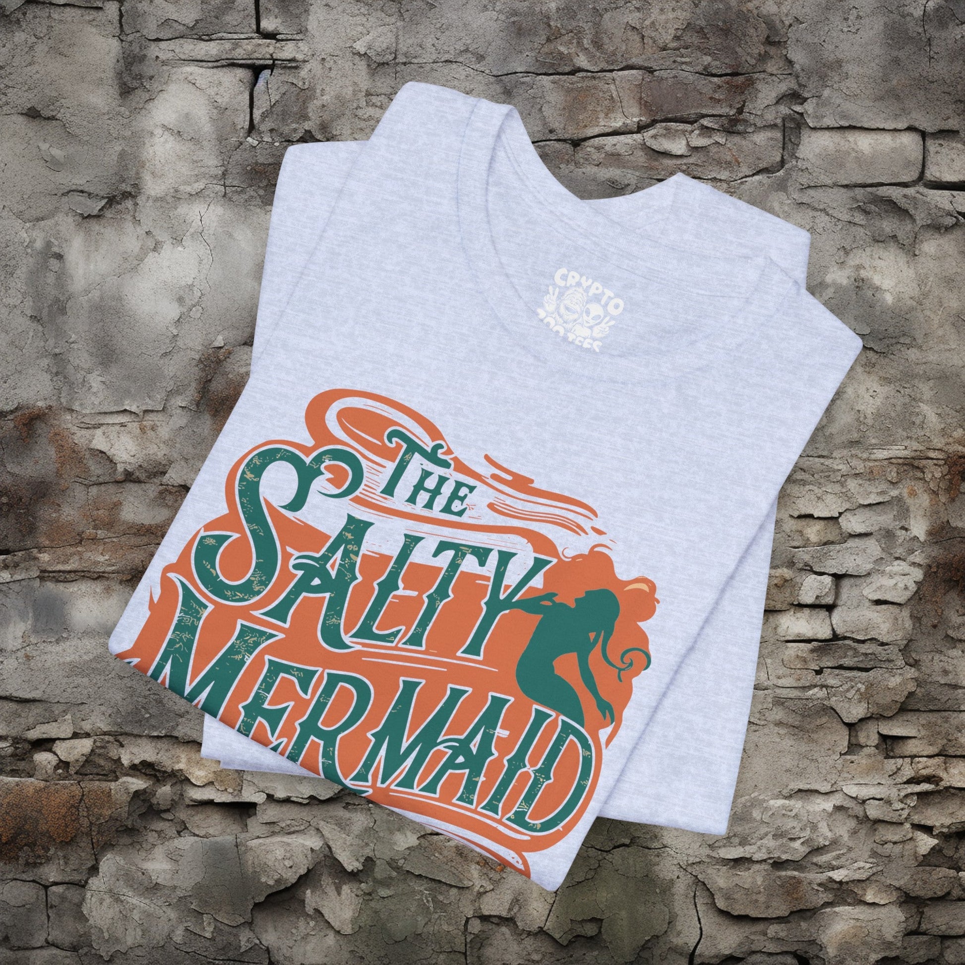 T-Shirt - The Salty Mermaid Dive Bar Crab Shack Funny Nautical Tee | Bella + Canvas Unisex T-shirt from Crypto Zoo Tees