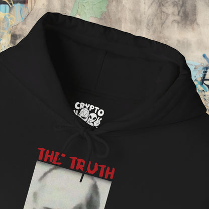 Hoodie - The Truth is Out There Alien | Hoodie | Hooded Sweatshirt from Crypto Zoo Tees