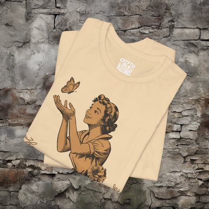 T-Shirt - There Goes My Last F*** Butterfly Release Funny Tee | Bella + Canvas Unisex T-shirt from Crypto Zoo Tees