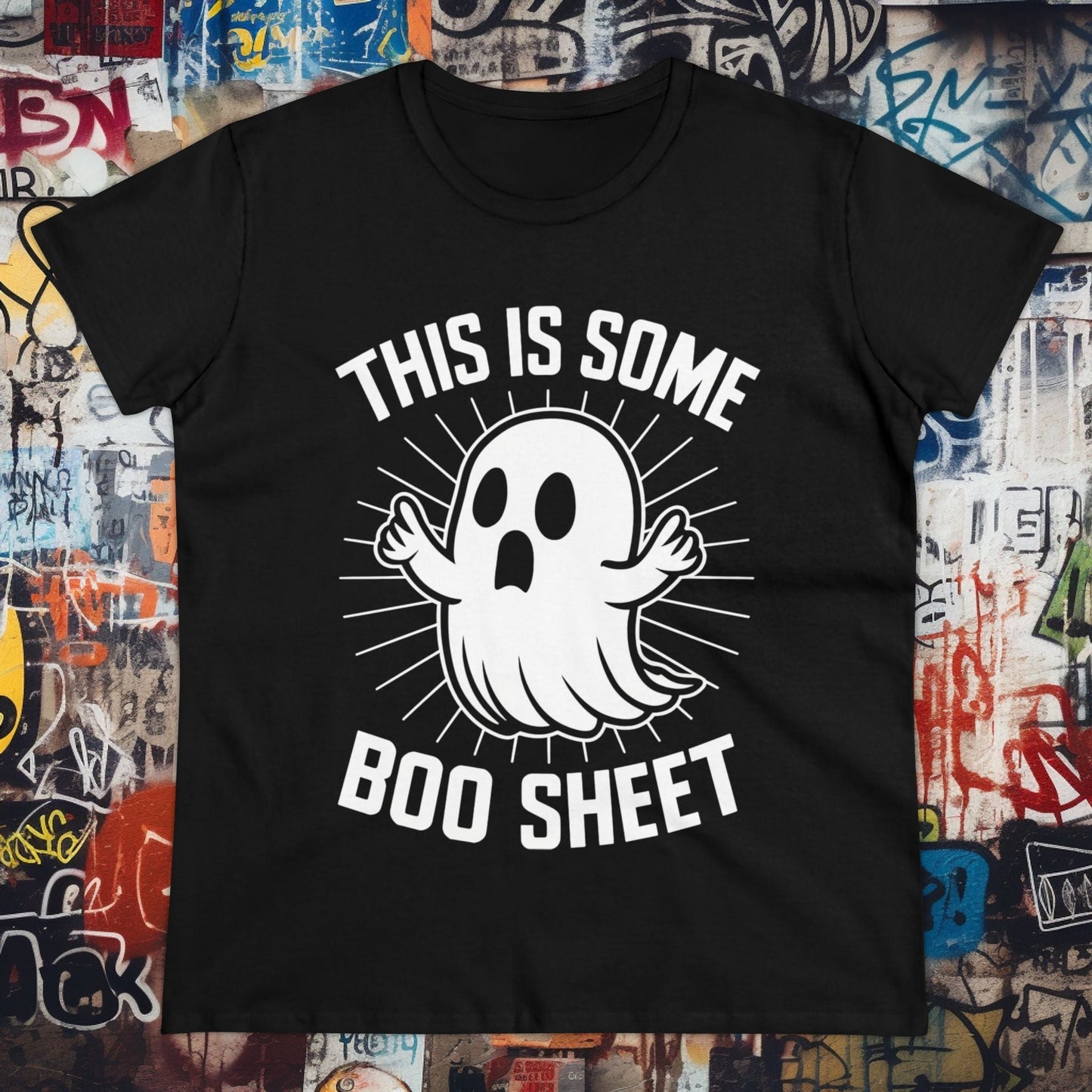 T-Shirt - This is Some Boo Sheet | Women's T-Shirt | Cotton Ladies Tee from Crypto Zoo Tees