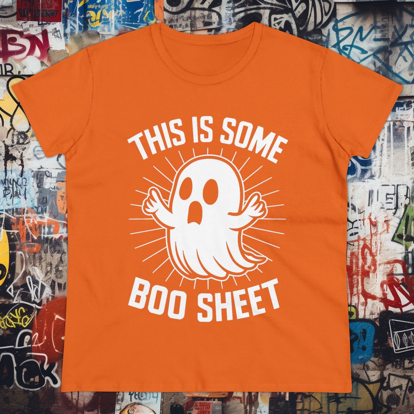 T-Shirt - This is Some Boo Sheet | Women's T-Shirt | Cotton Ladies Tee from Crypto Zoo Tees