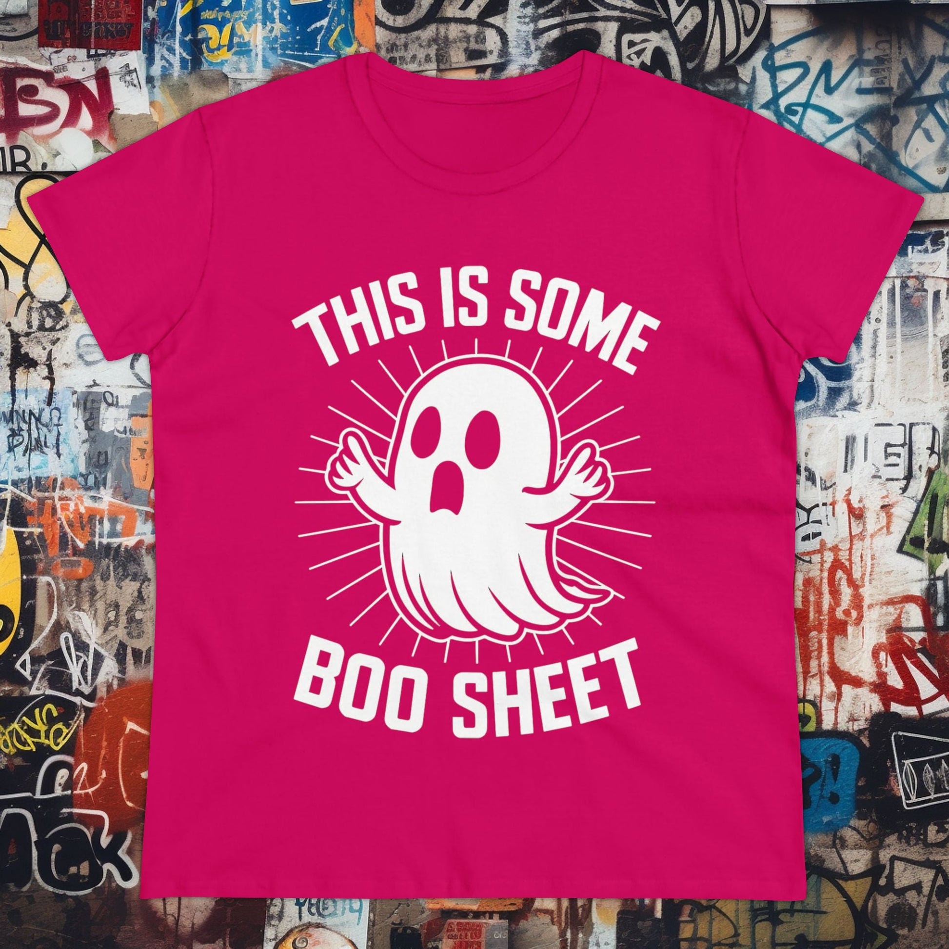 T-Shirt - This is Some Boo Sheet | Women's T-Shirt | Cotton Ladies Tee from Crypto Zoo Tees