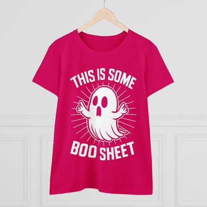 T-Shirt - This is Some Boo Sheet | Women's T-Shirt | Cotton Ladies Tee from Crypto Zoo Tees