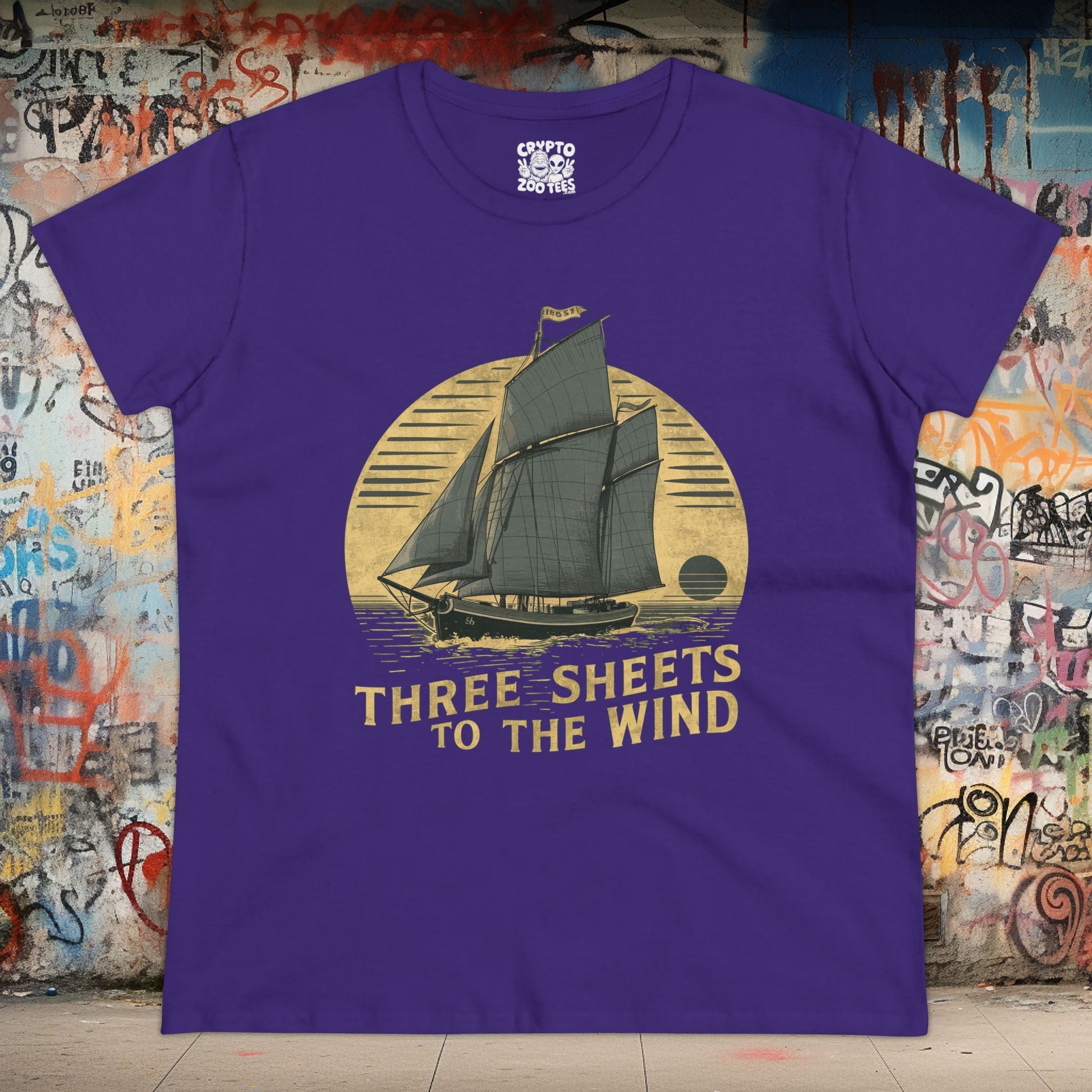 T-Shirt - three sheets ladies tee from Crypto Zoo Tees