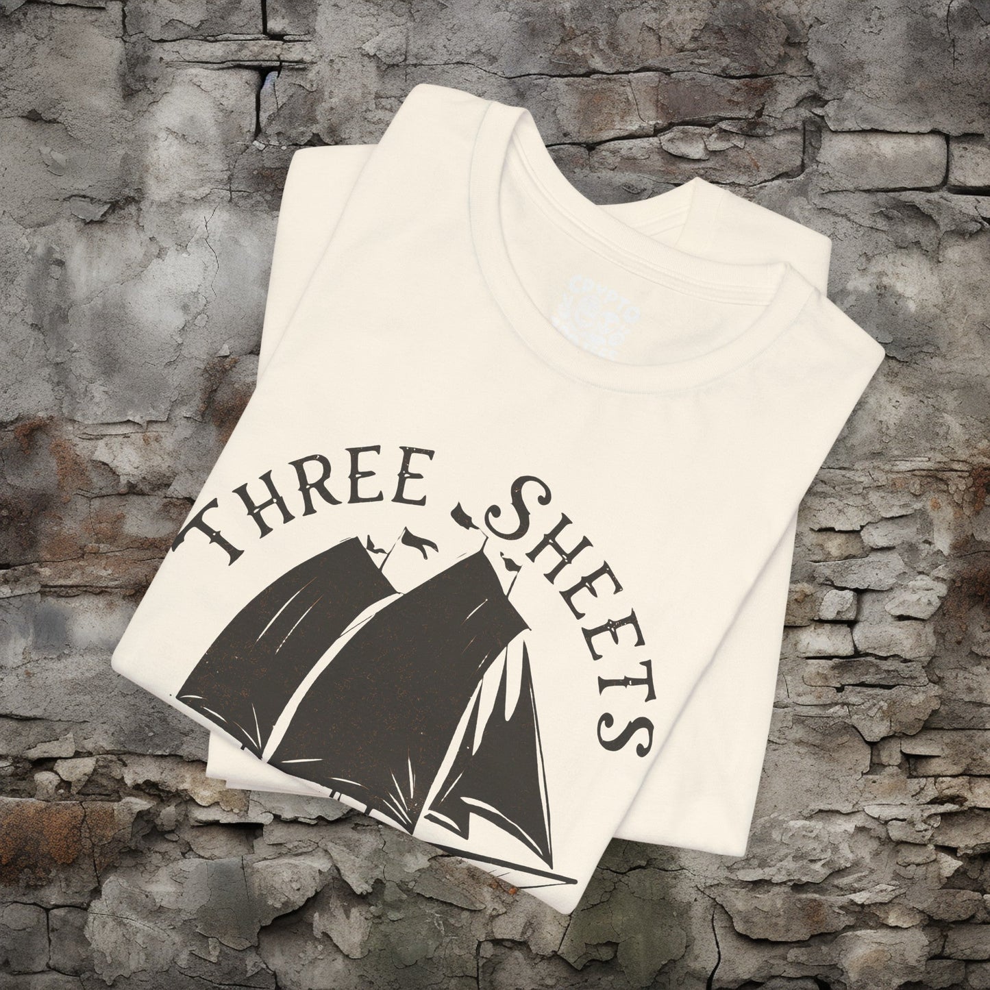 T-Shirt - Three Sheets to the Wind Funny Sailing Shirt | Bella + Canvas Unisex T-shirt from Crypto Zoo Tees