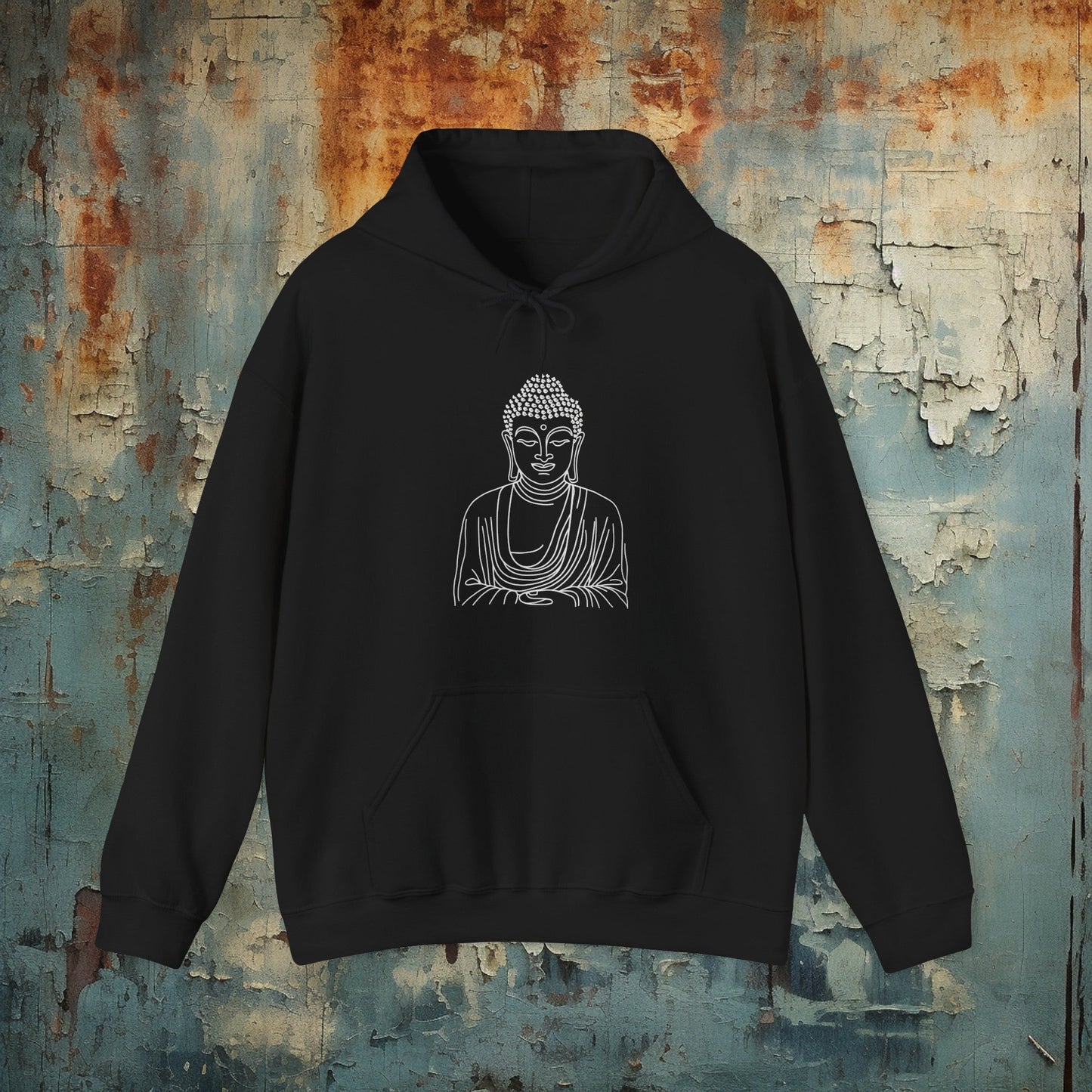 Hoodie - Tibetan Buddha | Hoodie | Hooded Sweatshirt from Crypto Zoo Tees