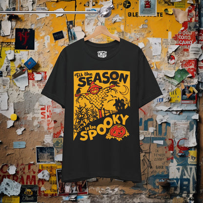 T-Shirt - Tis The Season To Be Spooky - Vintage Halloween | Bella + Canvas Unisex T-shirt from Crypto Zoo Tees