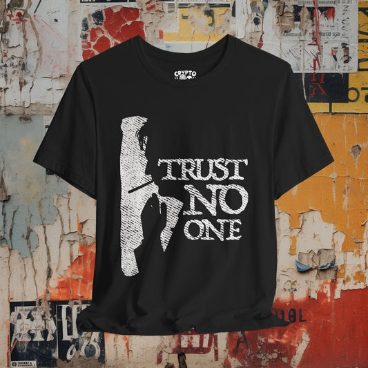 T-Shirt - Trust No One Smoking Man Unisex T-shirt | Unisex T-shirt | Alien & UFO, Cryptids | Goth/Gothic, Retro & Vintage from Crypto Zoo Tees