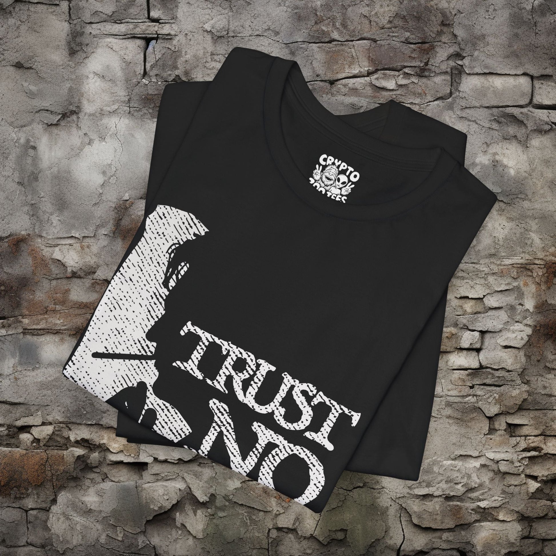 T-Shirt - Trust No One Smoking Man Unisex T-shirt | Unisex T-shirt | Alien & UFO, Cryptids | Goth/Gothic, Retro & Vintage from Crypto Zoo Tees