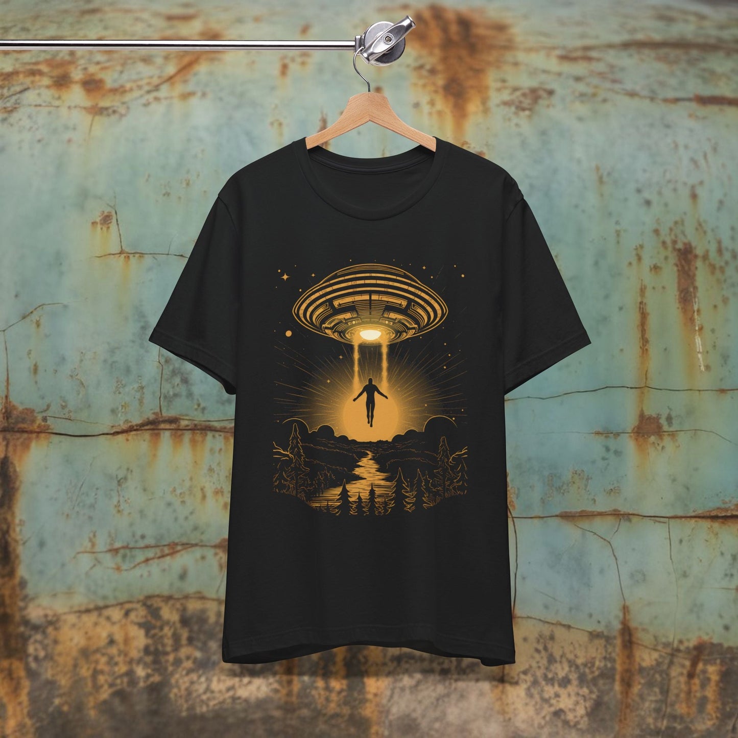 T-Shirt - UFO Abduction Tee - Funny Alien T-Shirt, Sci - Fi Graphic Tee, Retro UFO Shirt, Unisex Space Lover Gift, Unique Pop Culture Tee from Crypto Zoo Tees