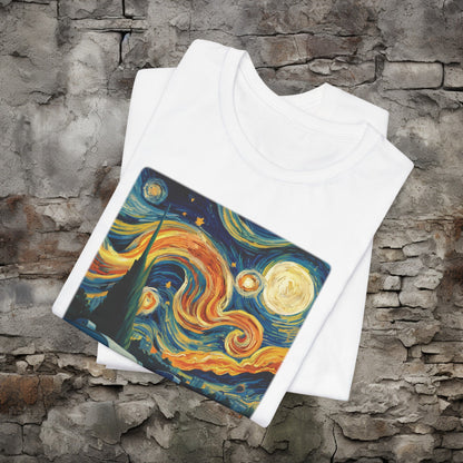 T-Shirt - Van Gogh Trailer Park Funny Camper Tee | Bella + Canvas Unisex T-shirt from Crypto Zoo Tees