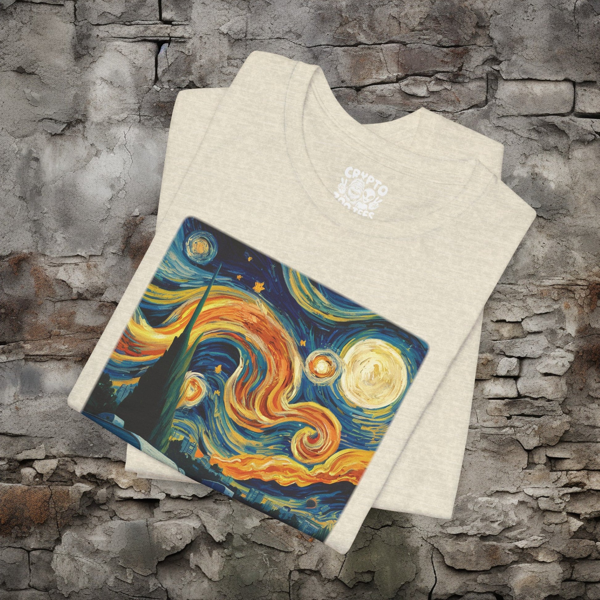 T-Shirt - Van Gogh Trailer Park Funny Camper Tee | Bella + Canvas Unisex T-shirt from Crypto Zoo Tees