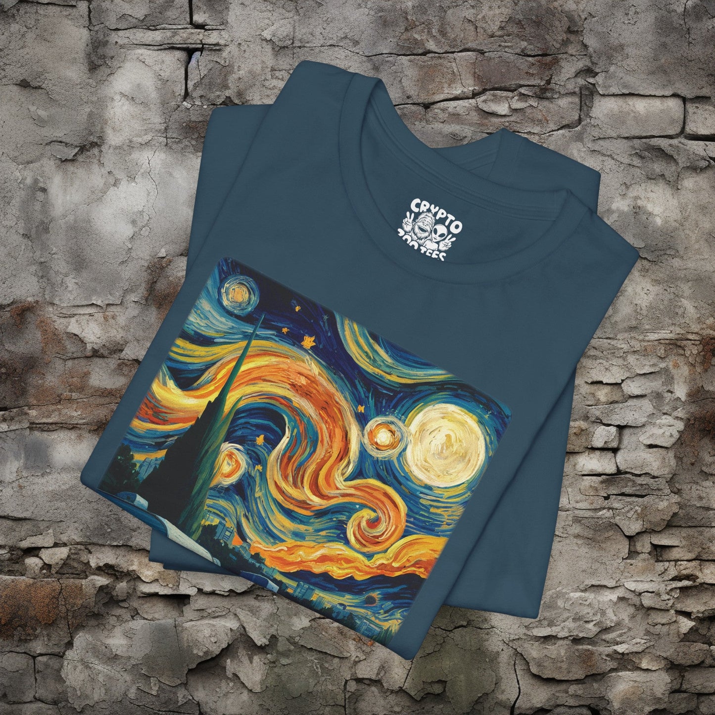 T-Shirt - Van Gogh Trailer Park Funny Camper Tee | Bella + Canvas Unisex T-shirt from Crypto Zoo Tees